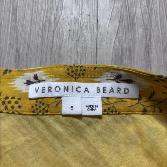 Veronica Beard Women's Taras Skirt Size 6 Multicolor Floral Ruched Ruffle - Picture 3 of 8